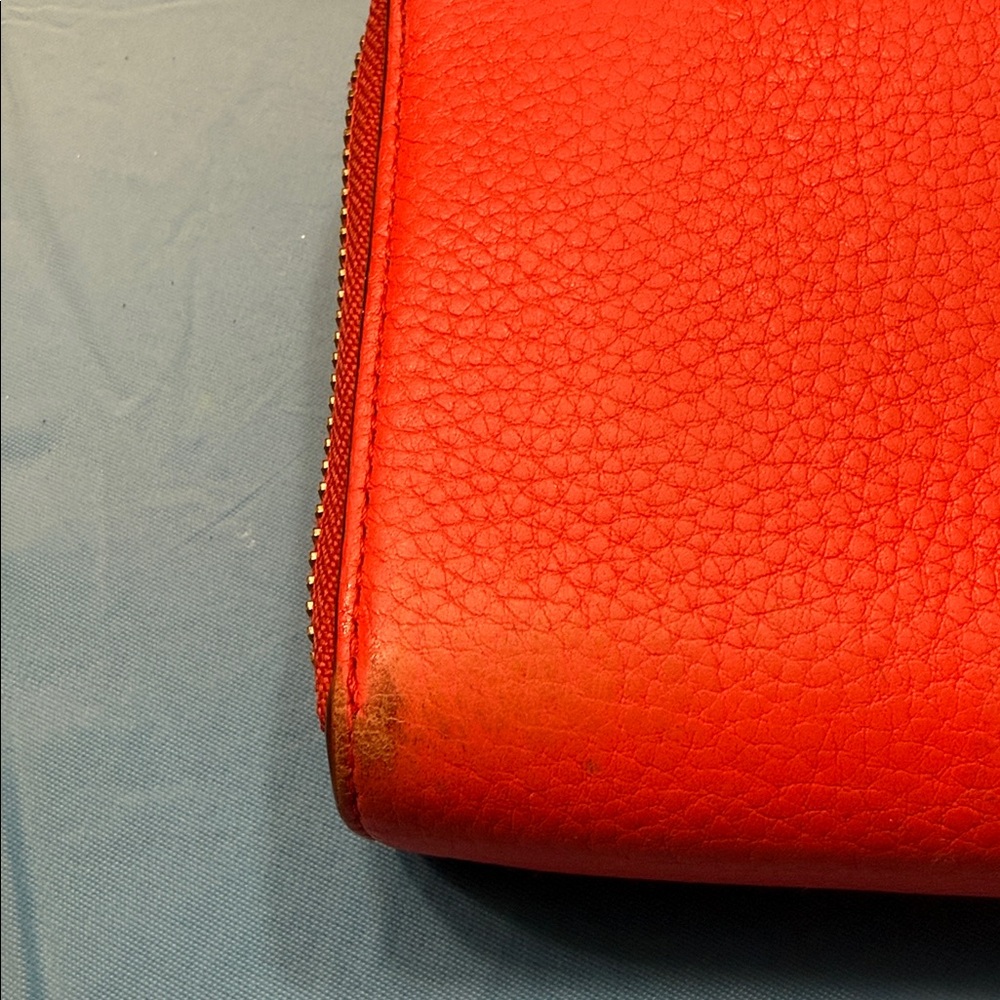 Kate Spade Vibrant orange/peach Dark Wristlet Clutch - Picture 10 of 11